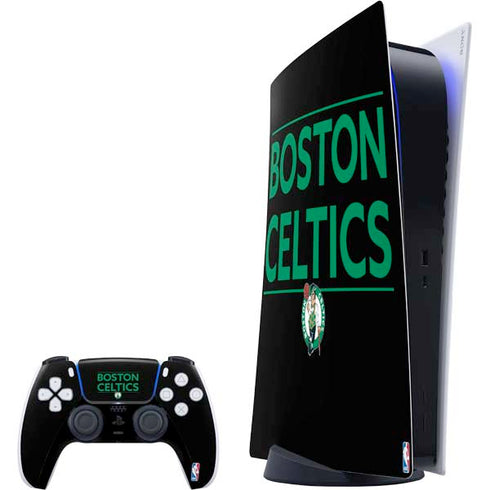NBA Boston Celtics Standard - Black PlayStation PS5 Skins